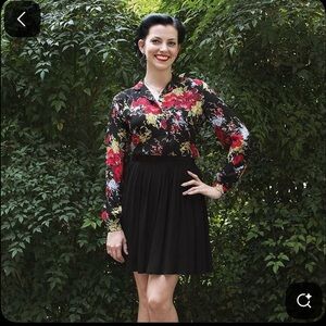 Trashy Diva Forget me not floral Annie blouse
